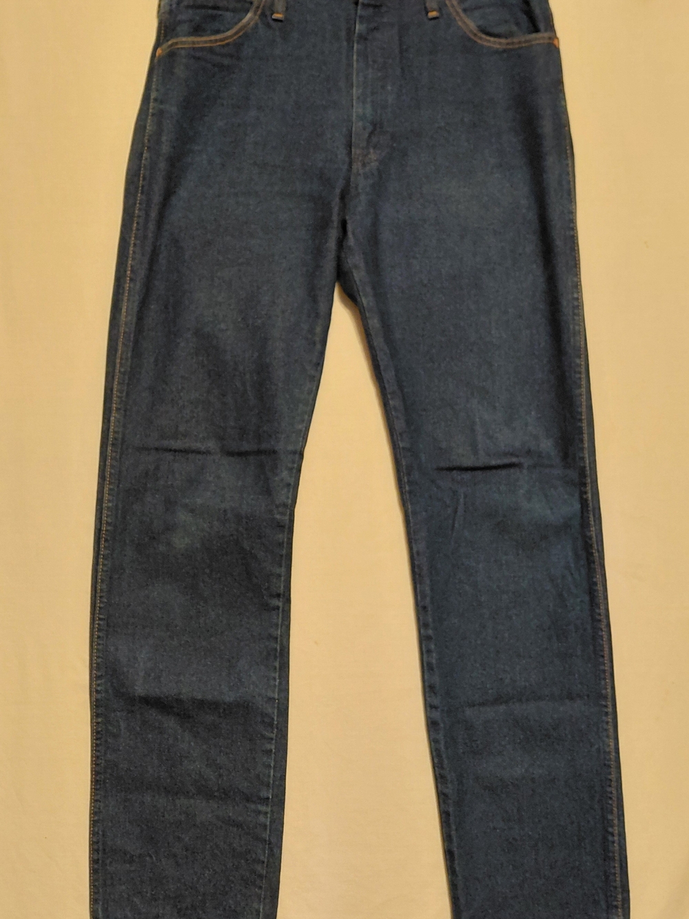 Wrangler A203 Men’s Jeans 32x34 Classic Fit Dark Blue Denim Regular Straight Leg
